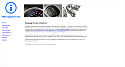 Desktop Screenshot of fahrzeug-info.de