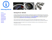 Tablet Screenshot of fahrzeug-info.de